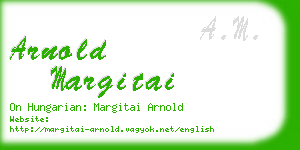 arnold margitai business card